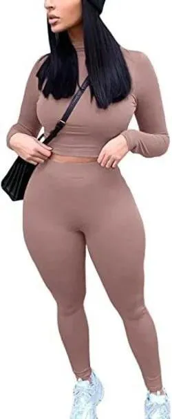 2 Piece Outfits Sexy Bodycon Long Sleeve