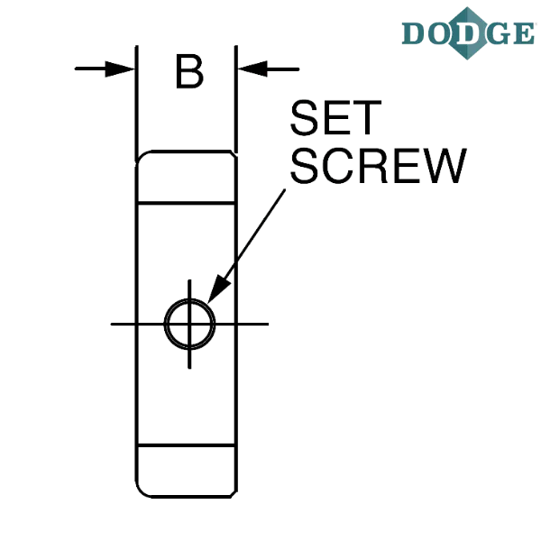 456232 DODGE - 3/4 SOLID S.S. COLLAR