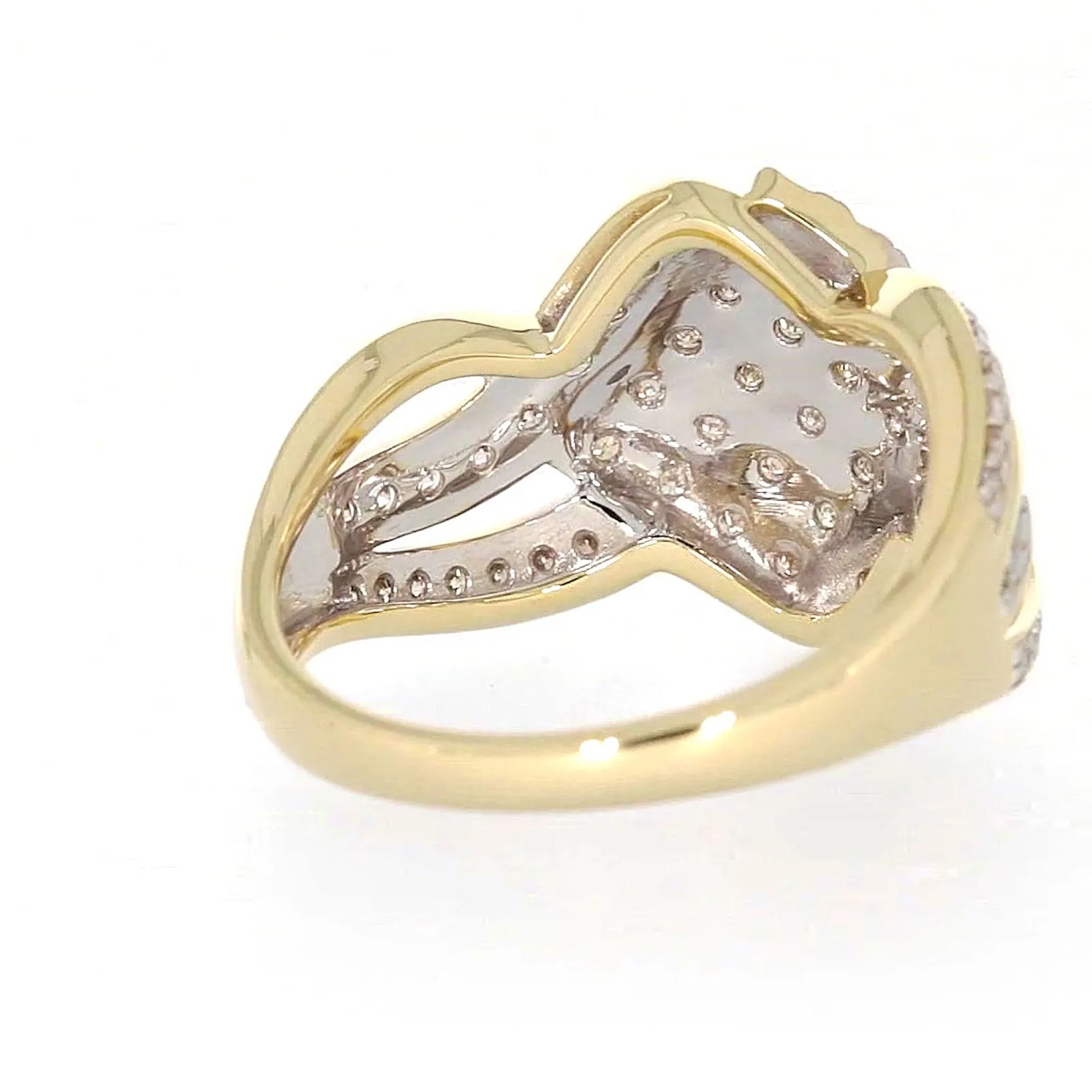 9ct Yellow Gold Round Brilliant Cut 0.34 CARAT tw of Diamonds Ring