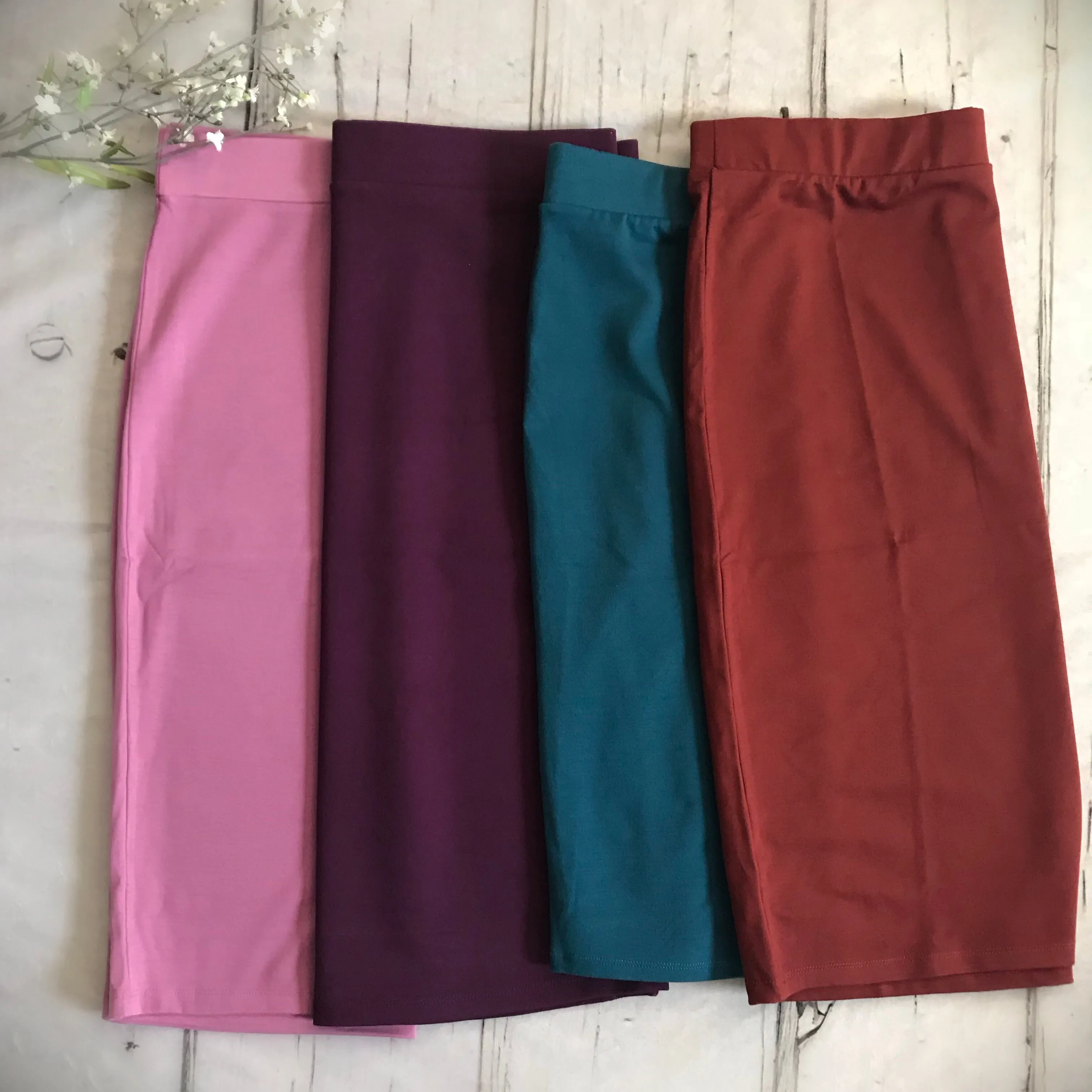 Josie Premium Pencil Skirt- Lilac