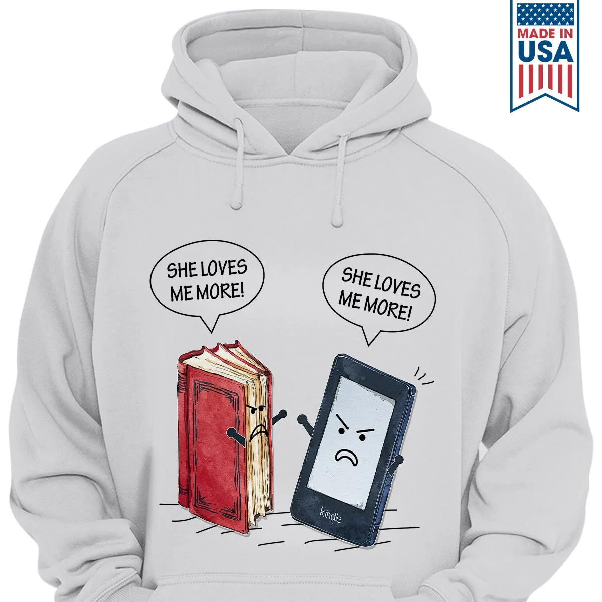 Paper Books E-Books She Loves Me More Hoodie HDW2005