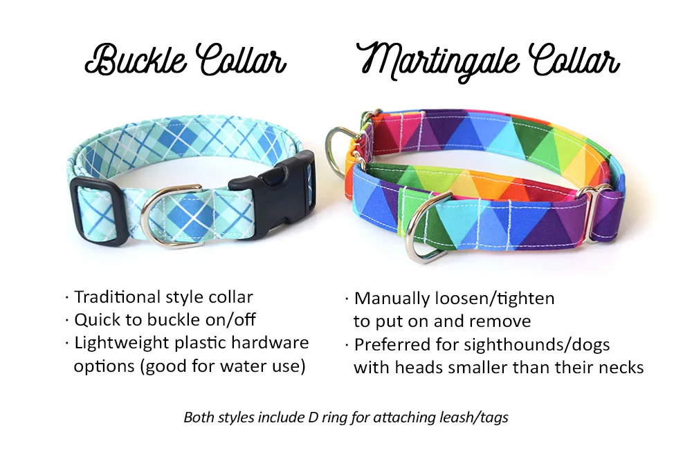 Patriotic Hearts & Stars Dog Collar