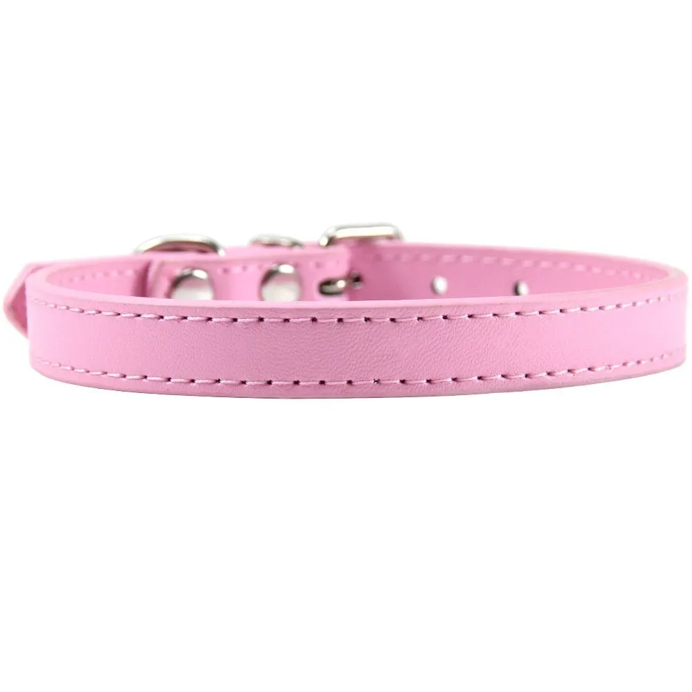Personalized Leather Cat Collar