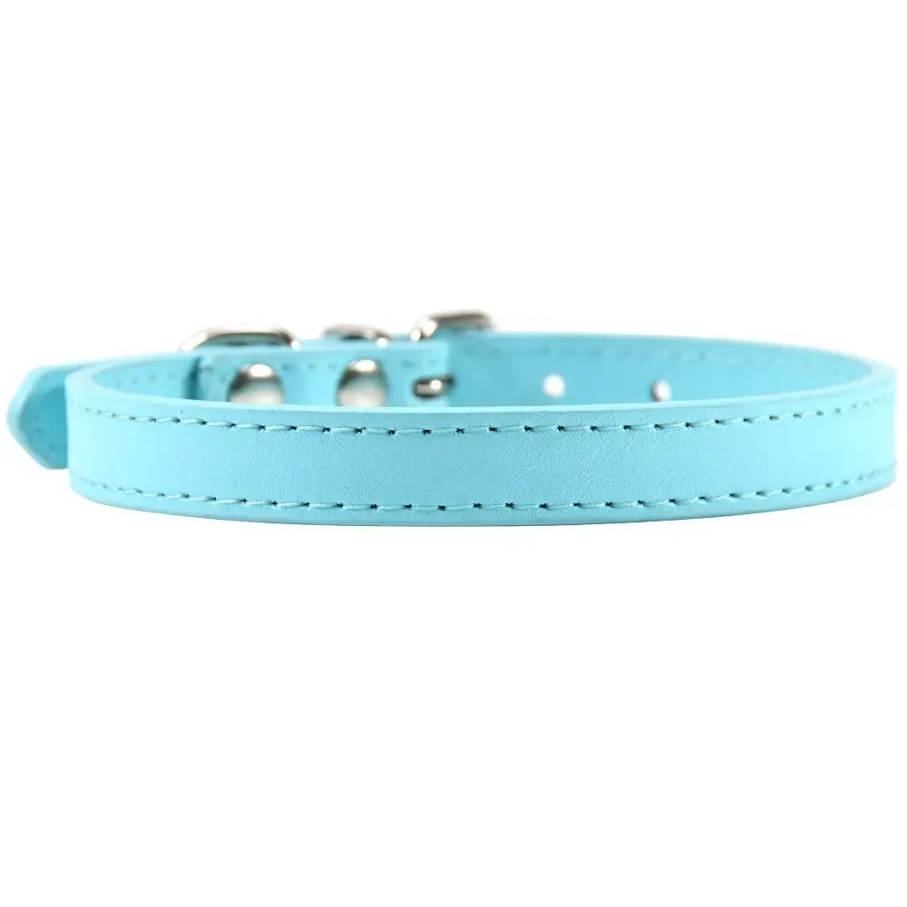 Personalized Leather Cat Collar