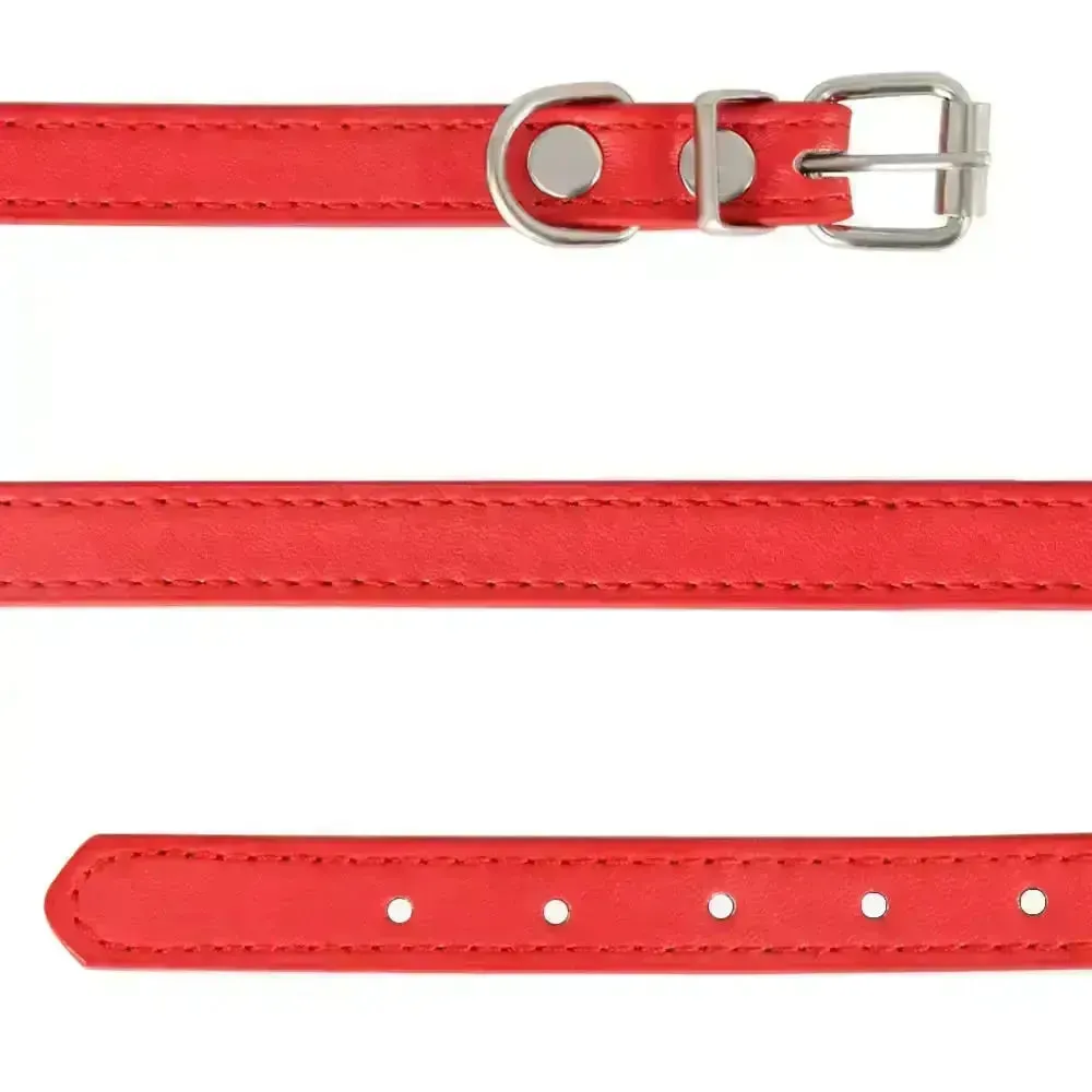 Personalized Leather Cat Collar