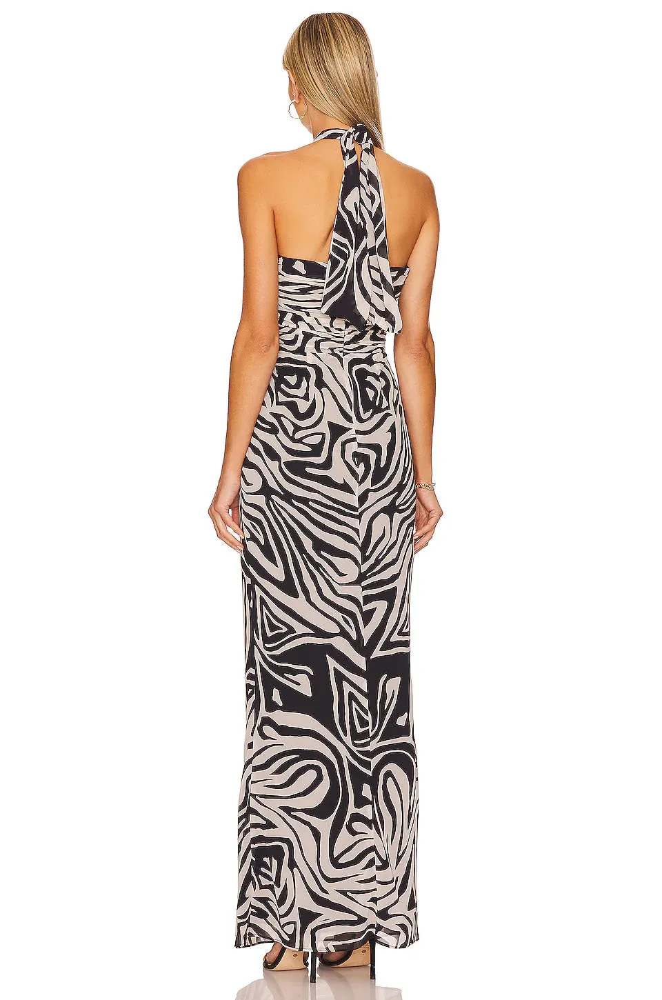 Ronny Kobo Lopte Dress in Zebra