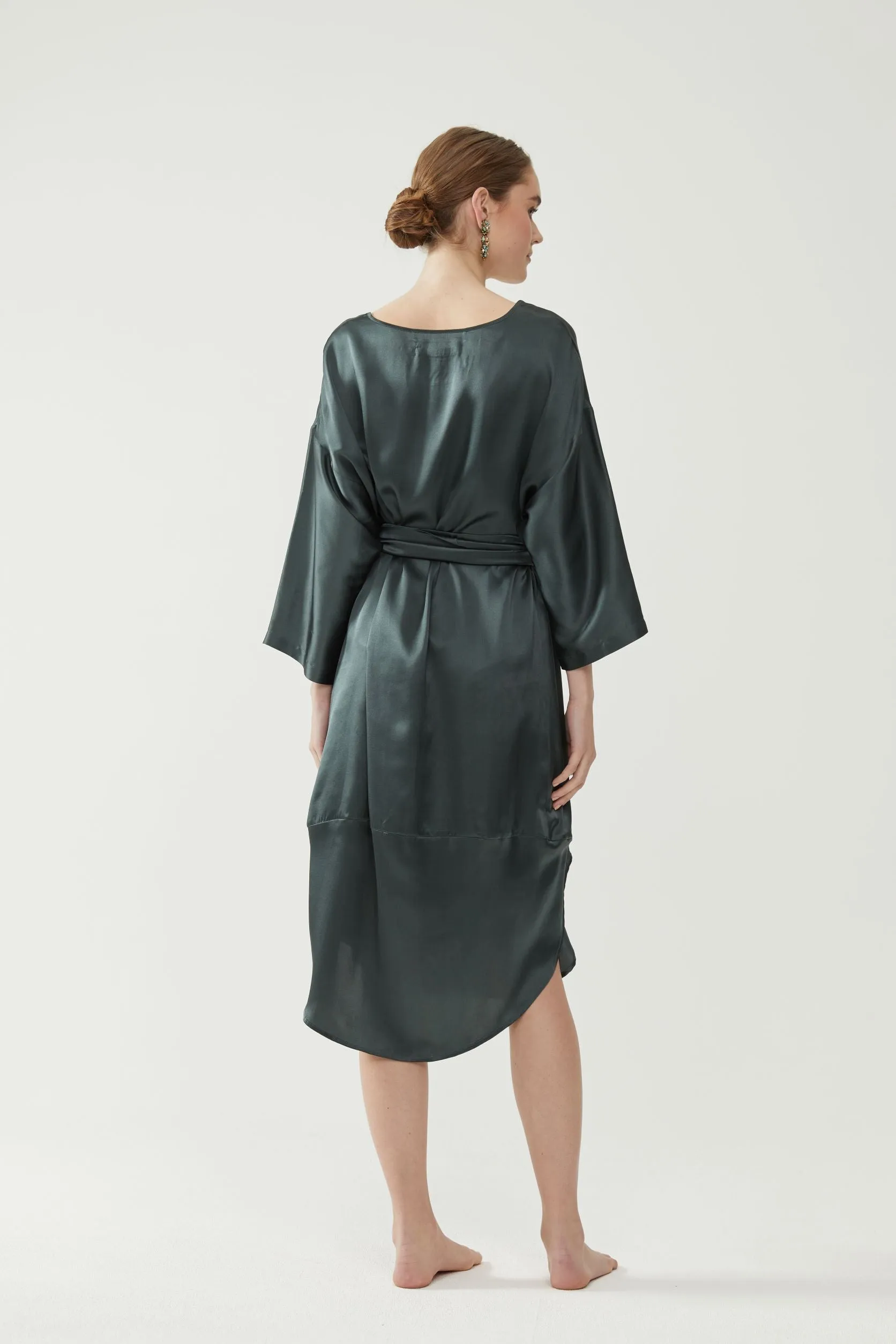 Silk Tulip Dress - Forrest
