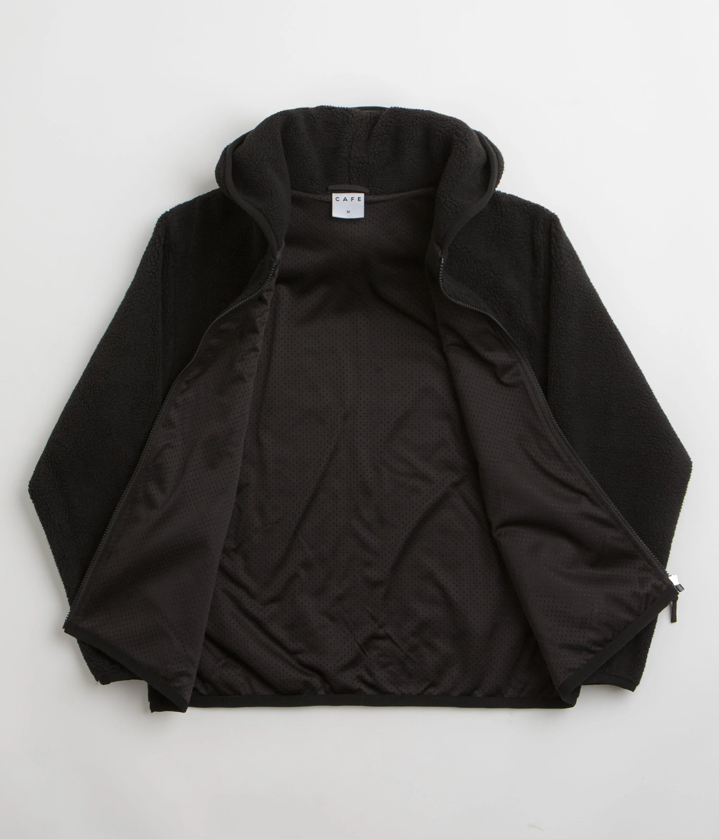 Skateboard Cafe Sherpa Fleece Hoodie - Black
