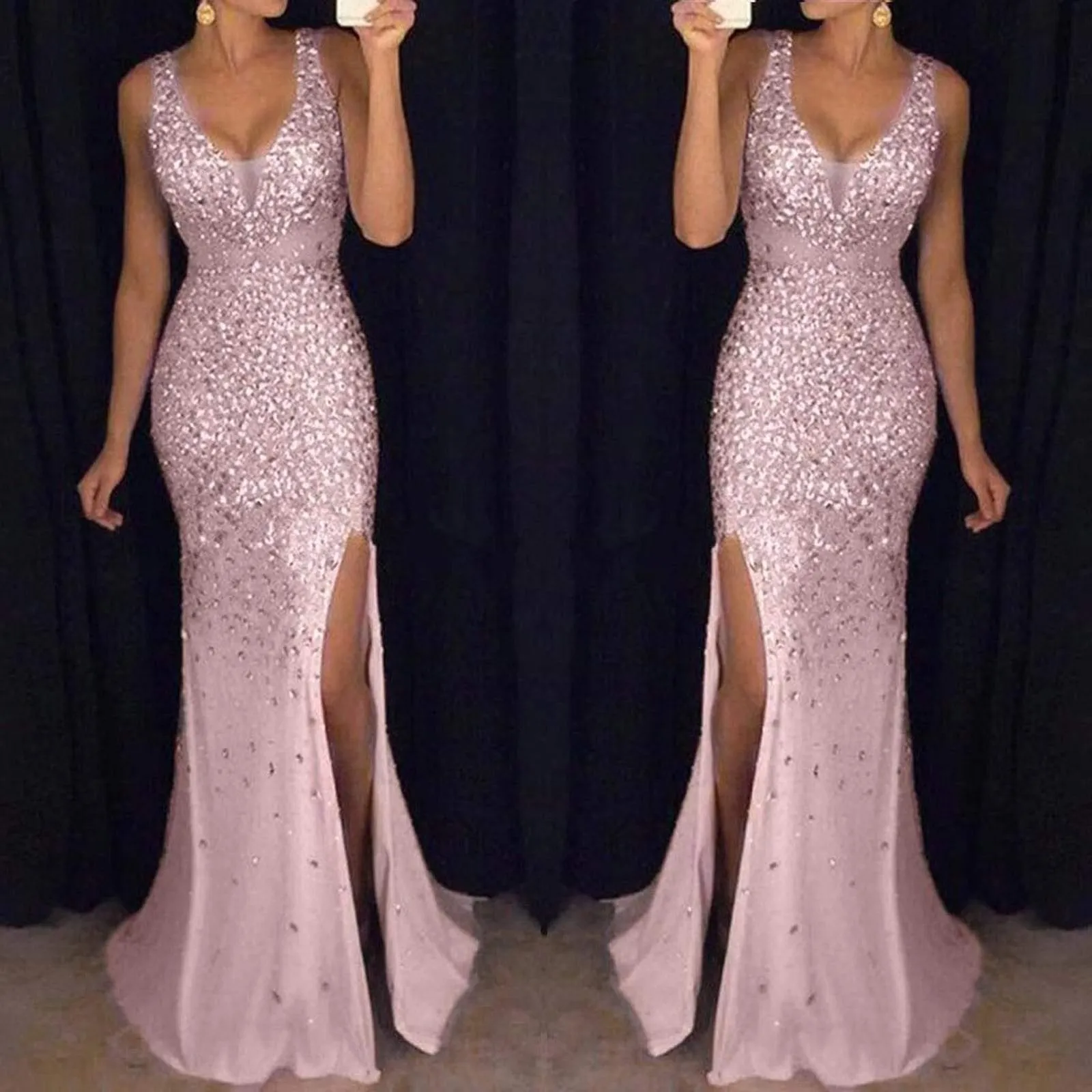 Sparkly Bodycon Gown & Elegant Party Dress For Women
